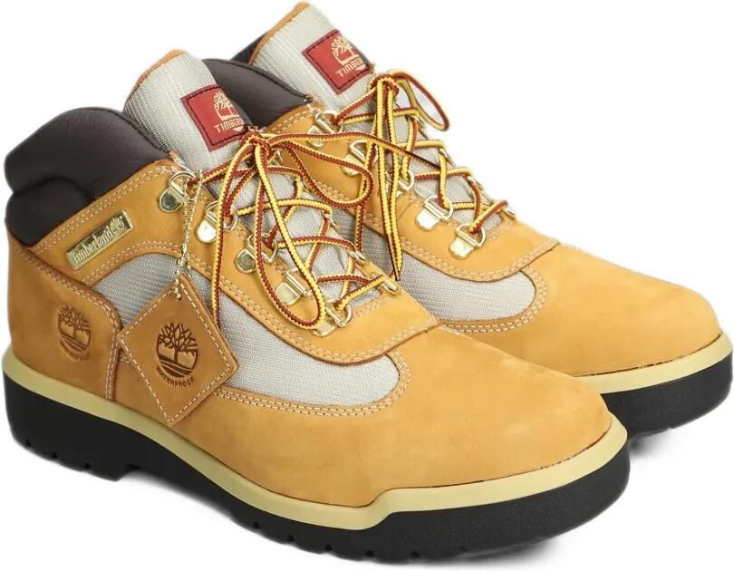 Timberland Field logo-debossed panelled boots Beige - Foto 4