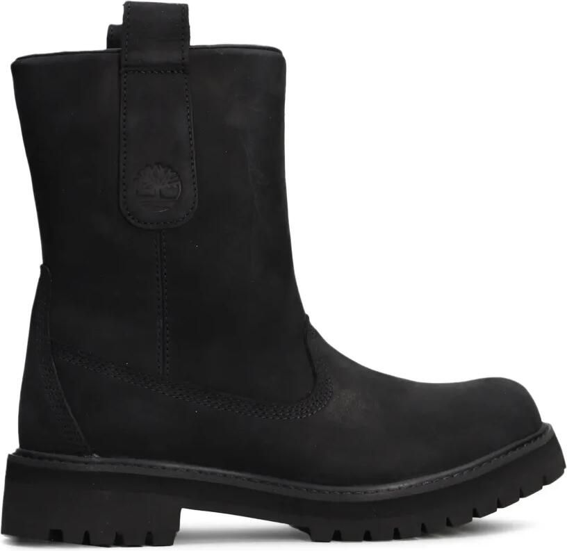 Timberland Heritage bikerlaarzen met logo-reliëf Zwart