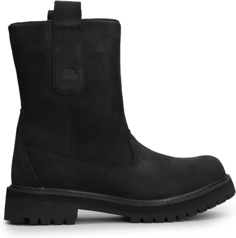 Timberland Heritage logo-debossed pull-on biker boots Zwart