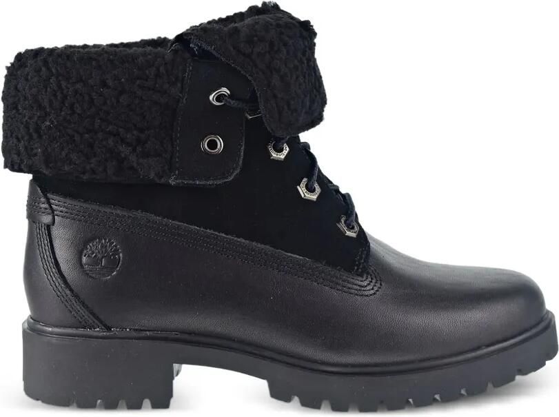 Timberland Jayne fleece omgevouwen laarzen Zwart