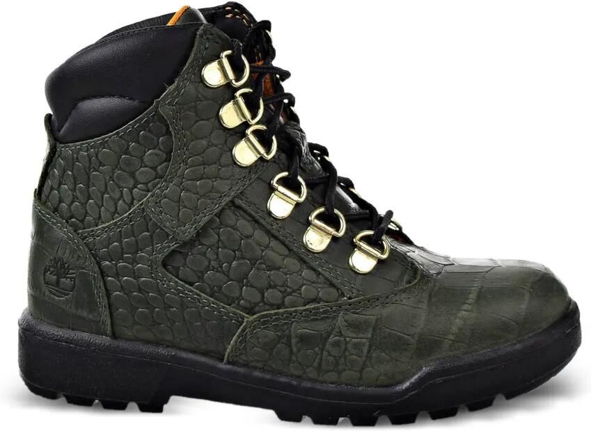 Timberland Kids Field laarzen met krokodillen-reliëf Groen