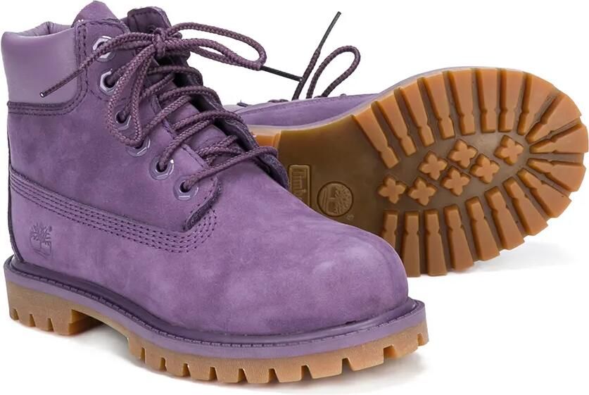 Timberland Kids lace-up ankle boots Roze