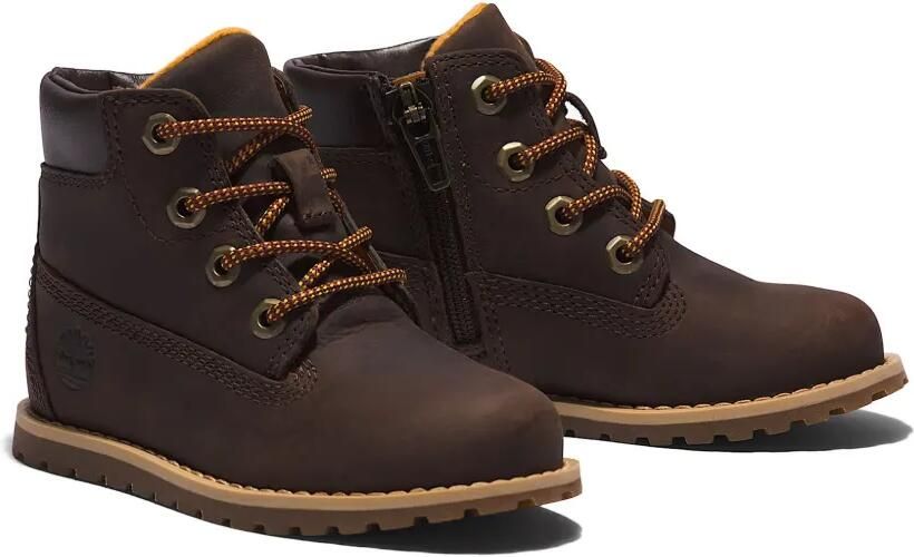 Timberland Kids Leren enkellaarzen Bruin