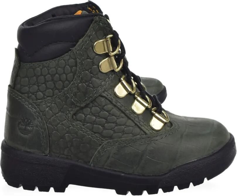 Timberland Kids Leren laarzen met textuur Groen