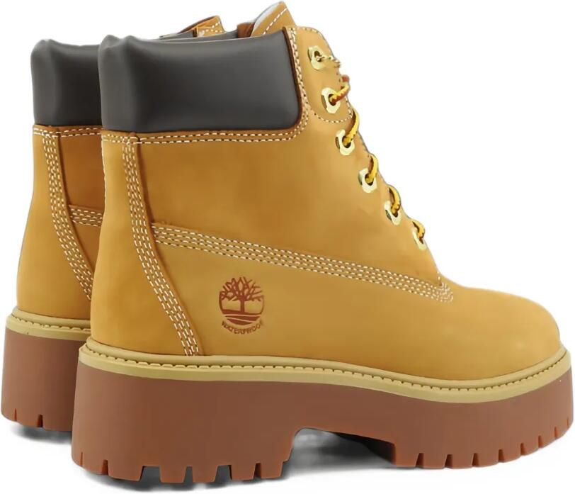 Timberland Kids logo-debossed lace-up boots Beige - Foto 2