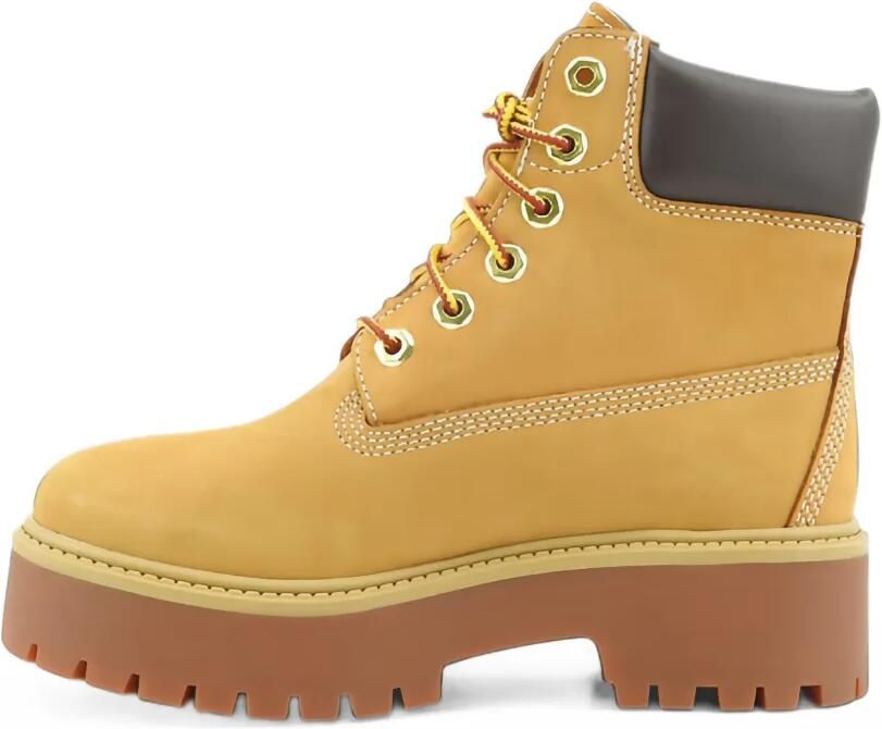 Timberland Kids logo-debossed lace-up boots Beige - Foto 4