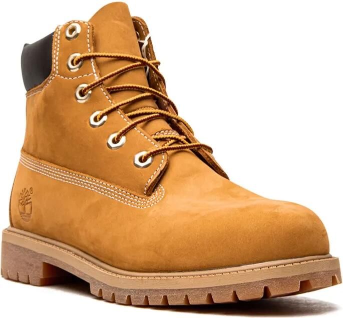 Timberland Kids Premium enkellaarzen met veters Bruin