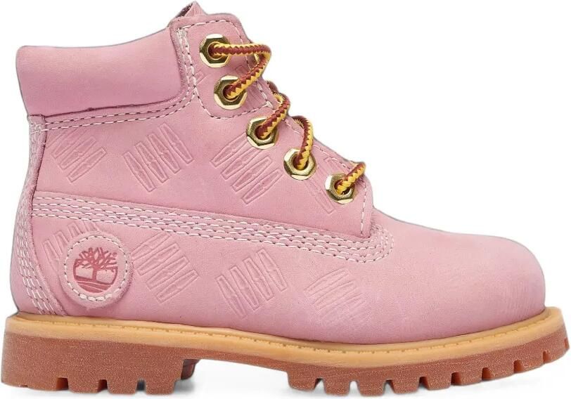Timberland Kids Premium logo-embossed boots Roze