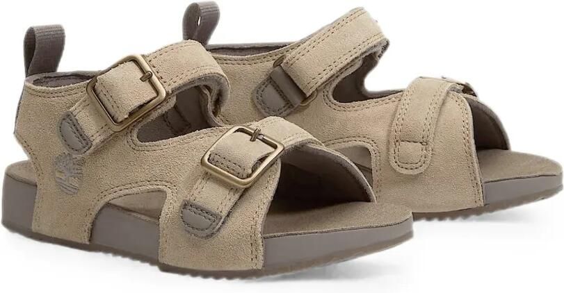 Timberland Kids Sandalen met klittenband en gespsluiting Beige