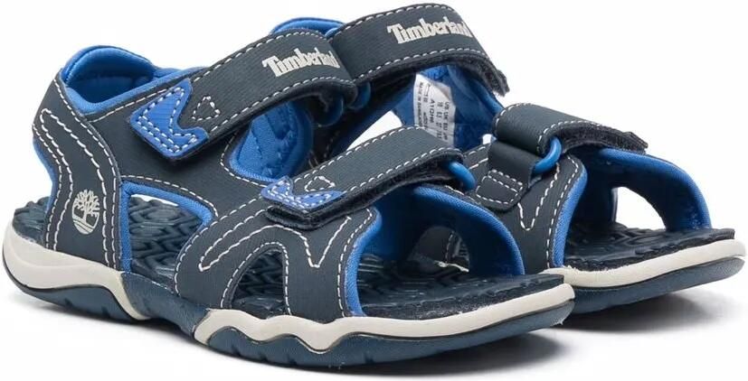 Timberland Kids Sandalen met logoprint Blauw