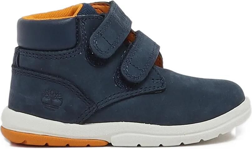 Timberland Kids Toddle Tracks touch-strap calf leather boots Blauw