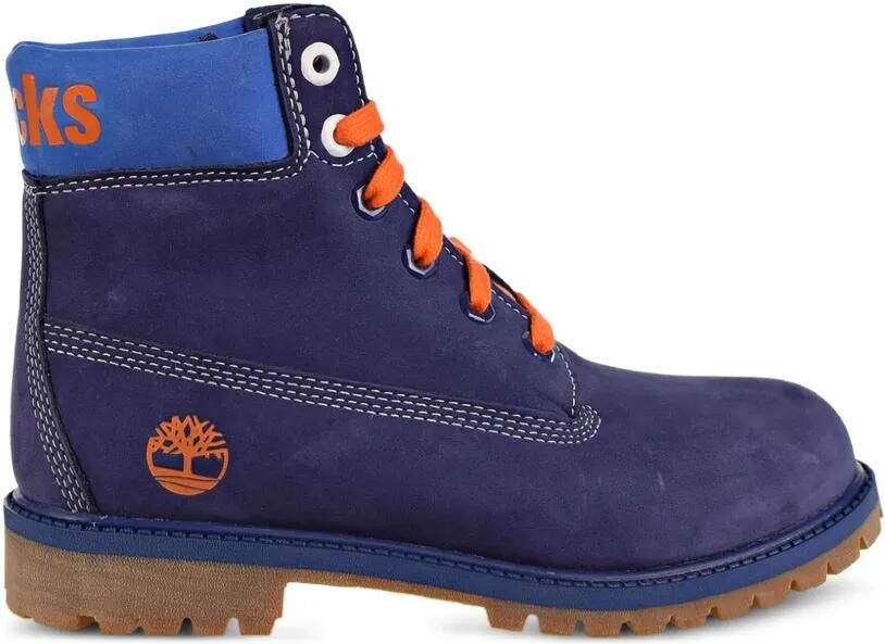 Timberland Kids x NBA laarzen met contrasterende logo Paars