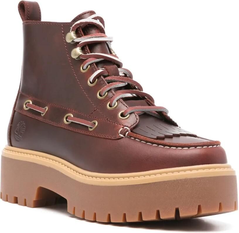 Timberland Kiltie Stone Street enkellaarzen met plateauzool Bruin - Foto 3