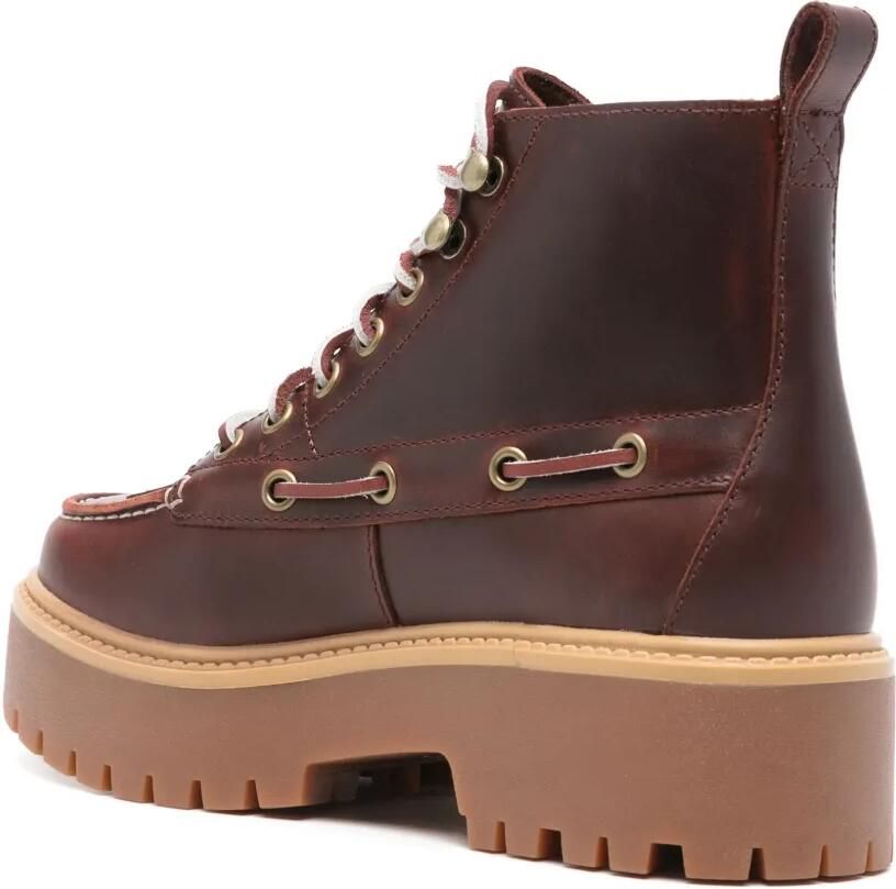 Timberland Kiltie Stone Street enkellaarzen met plateauzool Bruin - Foto 2