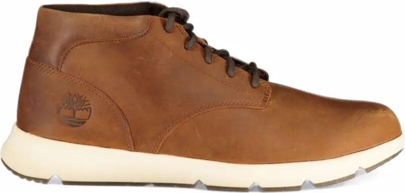 Timberland lace-up logo-debossed sneakers Bruin