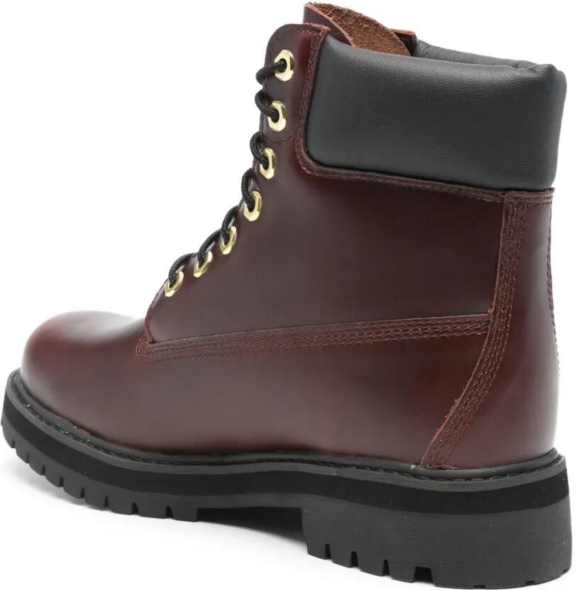 Timberland Leren enkellaarzen met veters Bruin - Foto 2