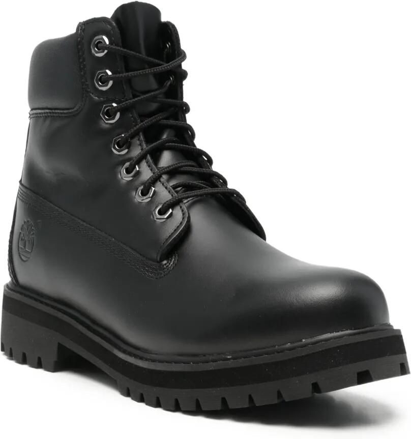 Timberland Leren enkellaarzen met veters Zwart - Foto 2