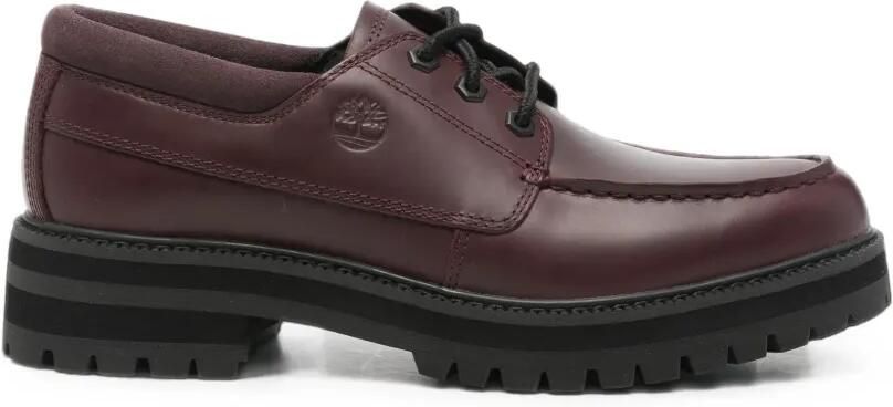 Timberland Loafers met chunky zool en logo-reliëf Rood