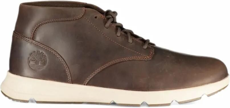 Timberland Mid Parker Street logo-debossed lace-up sneakers Bruin
