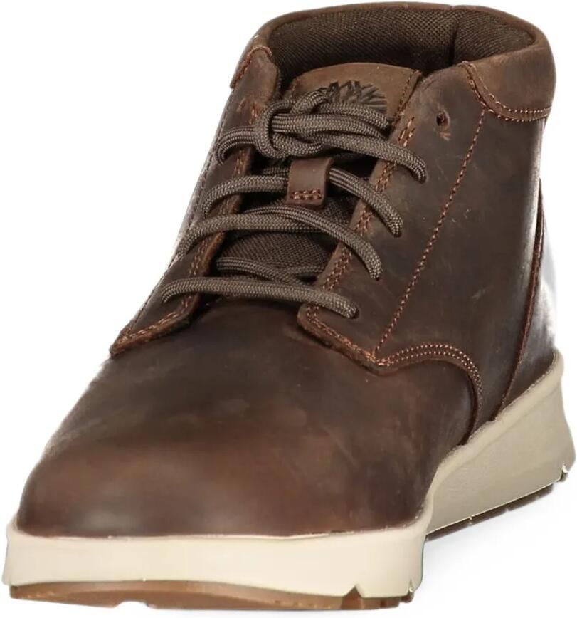 Timberland Mid Parker Street logo-debossed lace-up sneakers Bruin - Foto 2