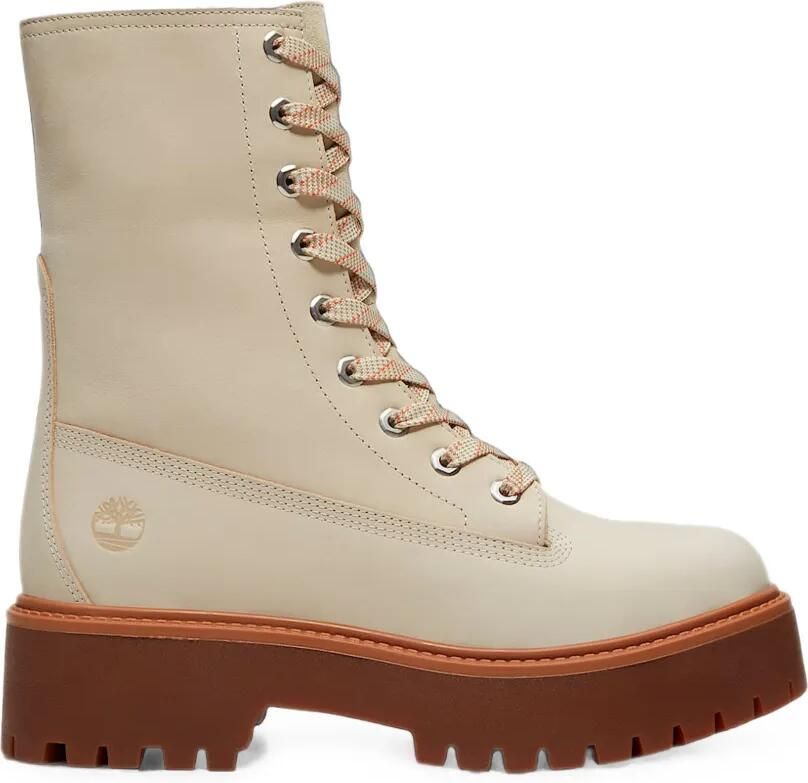Timberland Mid Stone Street laarzen met plateauzool Beige