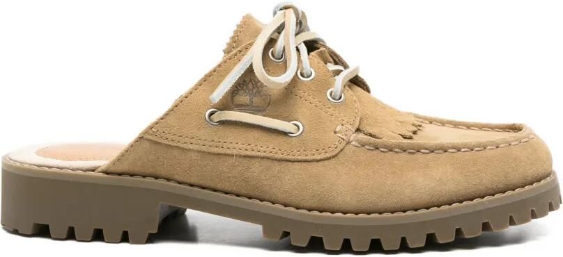 Timberland Muiltjes met franje en bandjes Beige