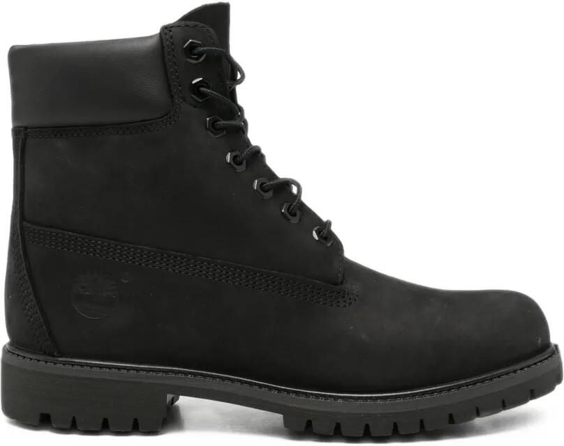 Timberland Laarzen met gewatteerde kraag en veters Zwart