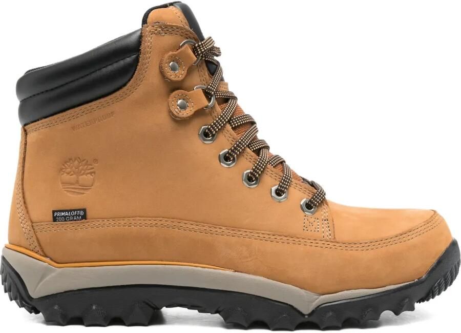 Timberland Rime Ridge gewatteerde enkellaarzen met veters Bruin