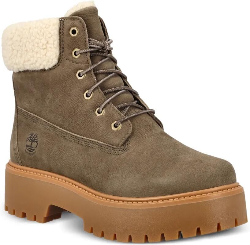 Timberland Stone Street laarzen met imitatiebont en plateauzool Bruin - Foto 3