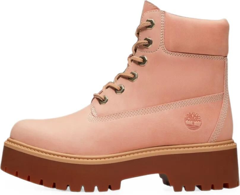 Timberland Stone Street leren laarzen Roze