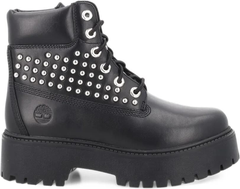Timberland stud-embellished platform ankle boots Zwart