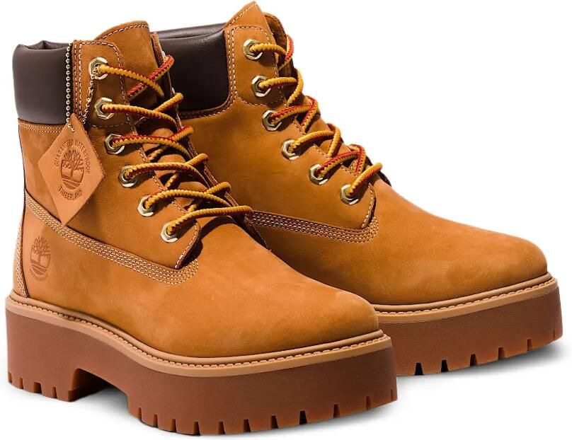 Timberland Veterlaarzen met plateauzool Beige - Foto 4