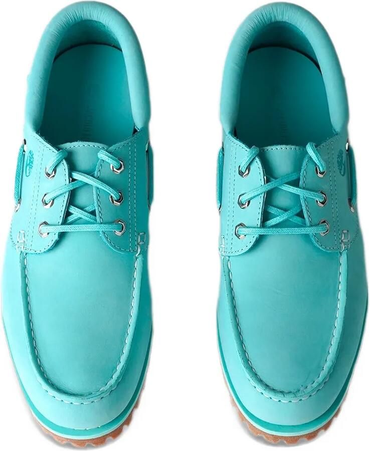 Timberland x Jacquemus Authentic logo-debossed lug-sole boat shoes Blauw - Foto 2