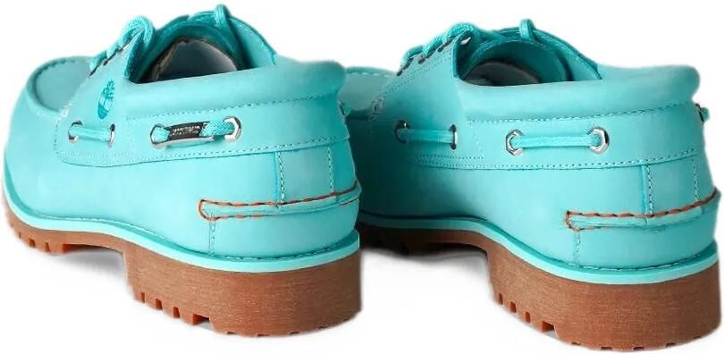 Timberland x Jacquemus Authentic logo-debossed lug-sole boat shoes Blauw - Foto 5