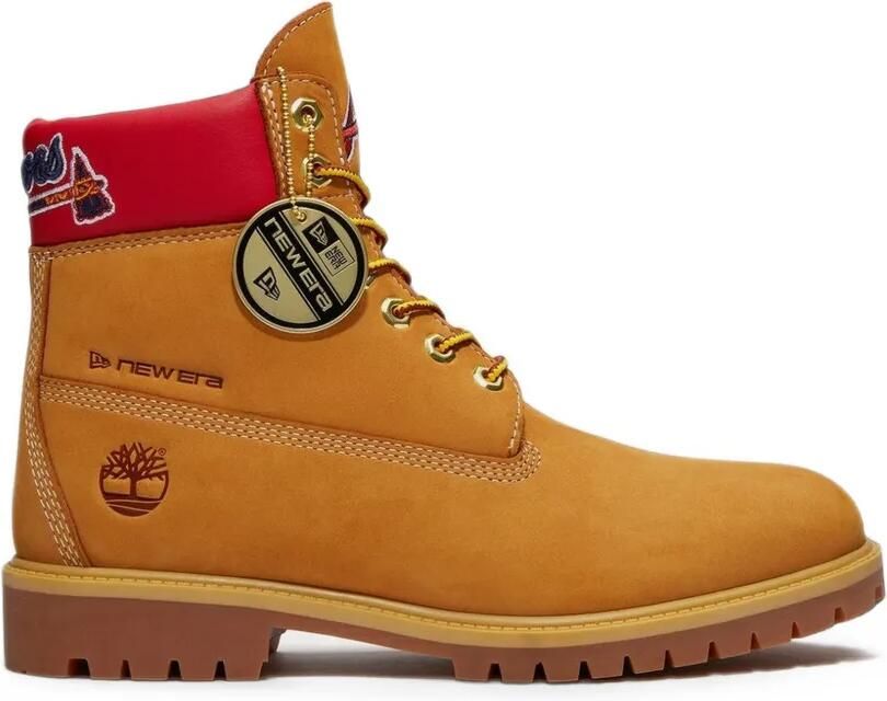 Timberland x New Era x MLB Atlanta Braves waterdichte wandellaarzen Bruin