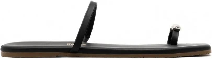 Tkees Colette sandalen met zilverkleurige hardware Zwart