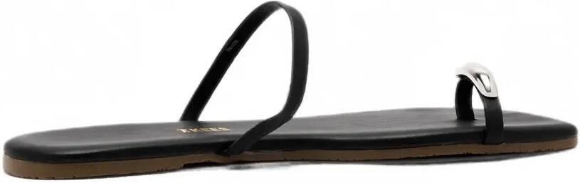 Tkees Colette sandalen met zilverkleurige hardware Zwart - Foto 4