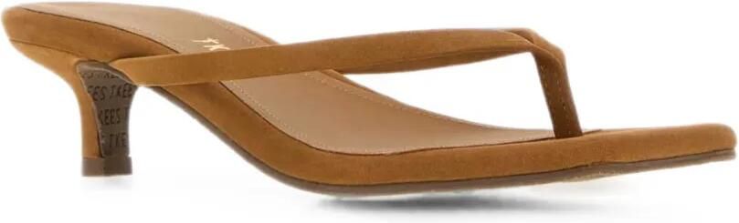 Tkees Julia suède sandalen met hak Bruin - Foto 2
