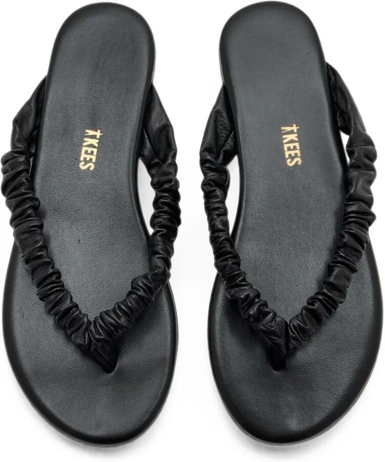 Tkees Savannah platte sandalen met ruches Zwart - Foto 2