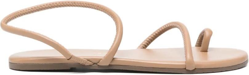 Tkees Tubular Mia leren sandalen Beige