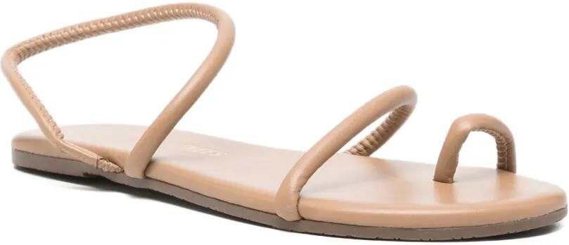 Tkees Tubular Mia leren sandalen Beige - Foto 3