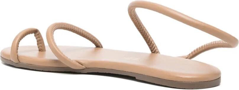 Tkees Tubular Mia leren sandalen Beige - Foto 4