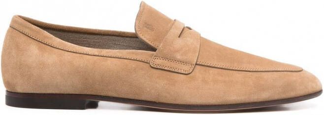 Tod's Penny loafers met ronde neus Beige