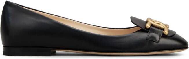 Tod's Ballerina's met logoplakkaat Zwart