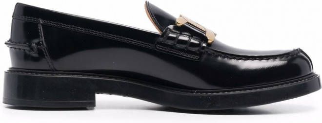 Tod's Loafers met kettingplakkaat Zwart