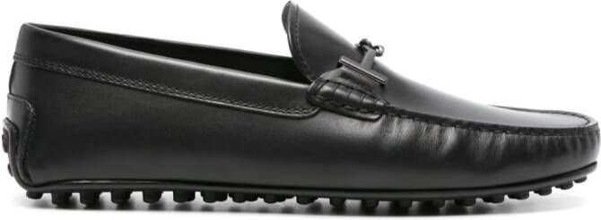 Tod's City Gommino leren loafers Zwart