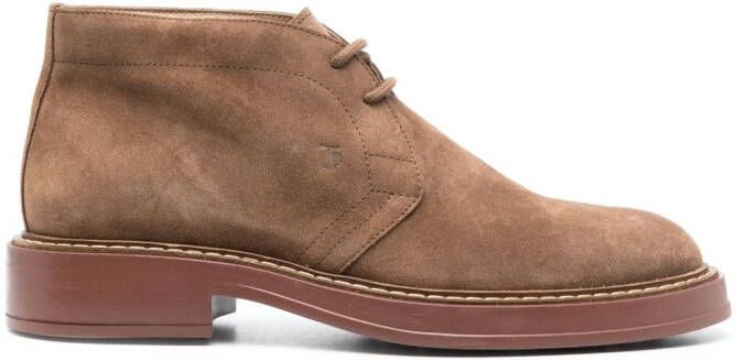 Tod's Suède desert boots Bruin