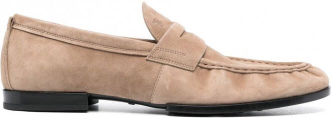Tod's Loafers met logo reliëf Beige