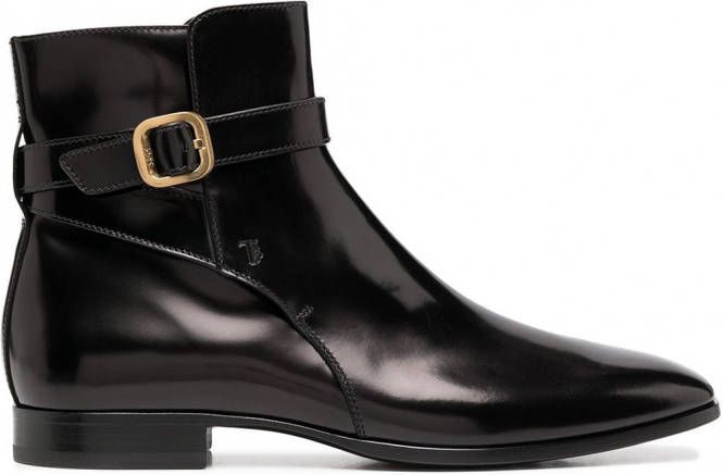 Tod's Enkellaarzen met gespdetail Zwart