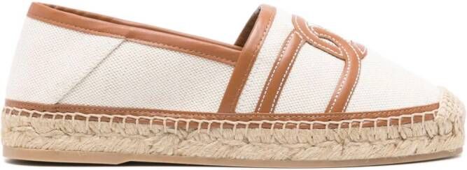 Tod's Espadrilles met logo afwerking Beige